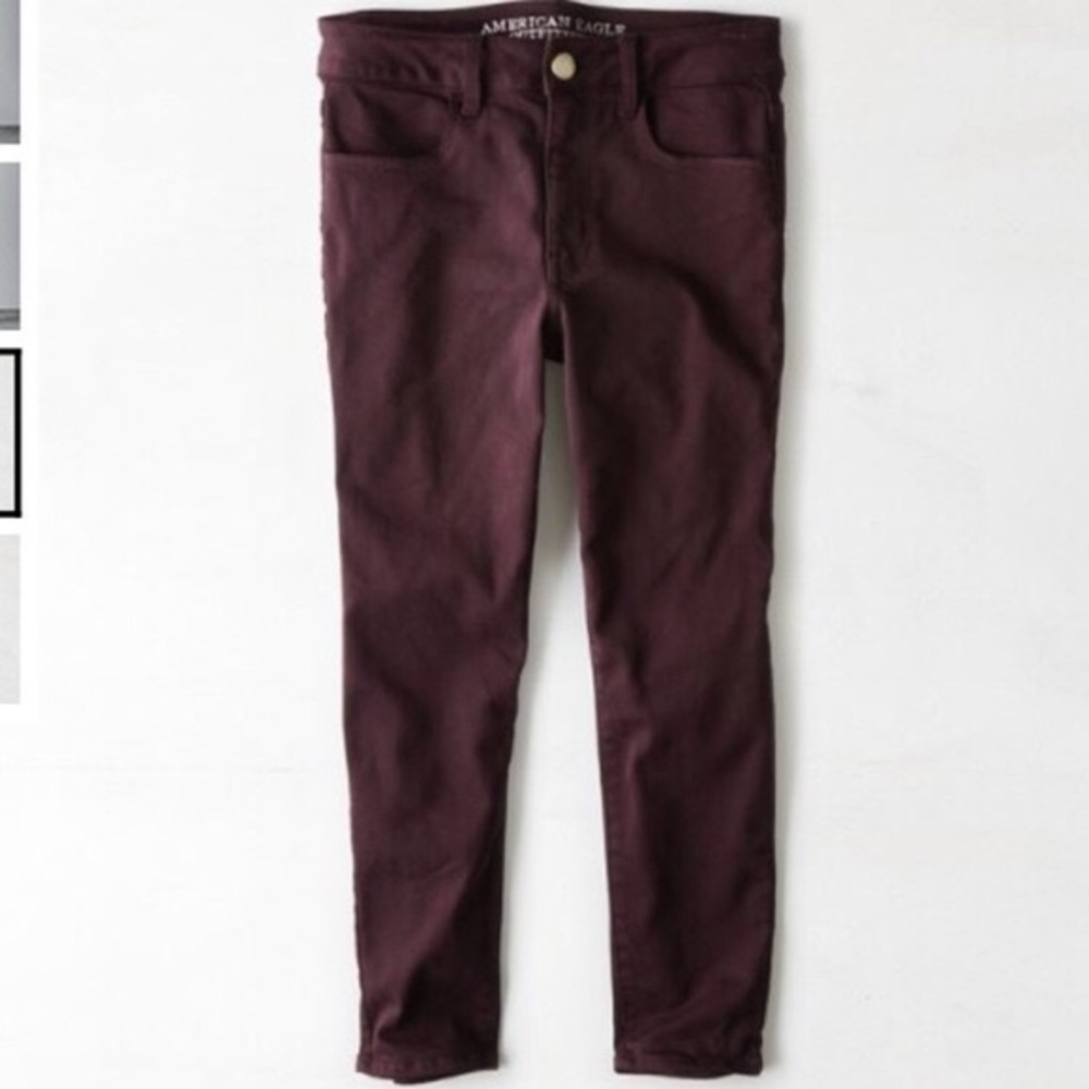 *EUC* American Eagle Plum Hi-Rise Jegging Crop